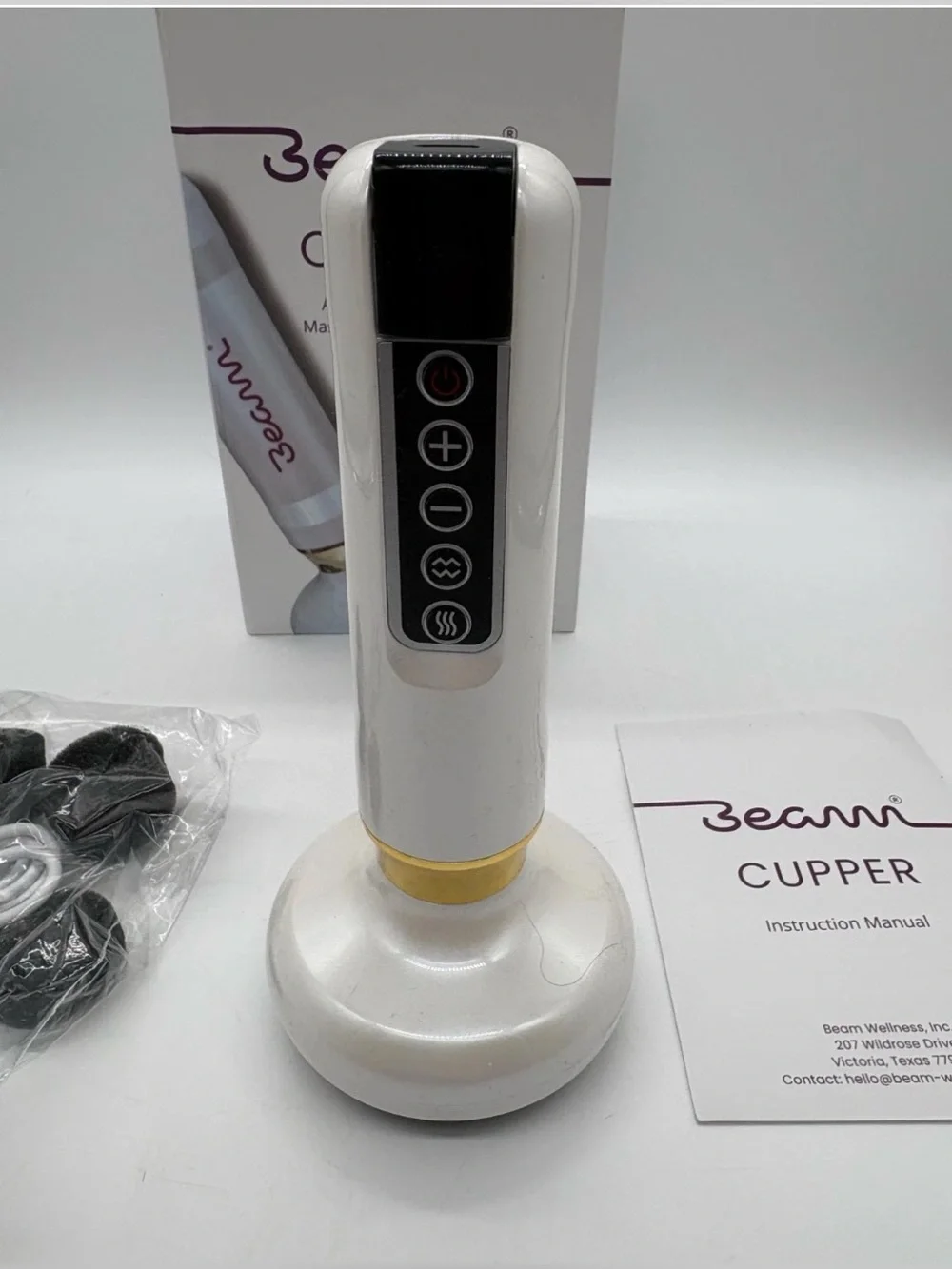 Cupper White & Gold Electronic Cupping Device
